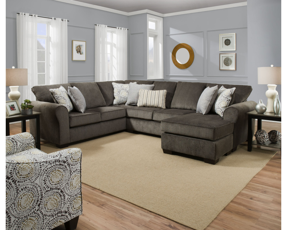 Good Deal Charlie Inc. Harlow Ash Sectional Sectionals Living Room