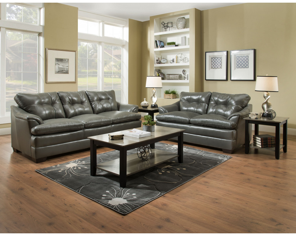 Good Deal Charlie Inc. Apollo Charcoal Sofa & Loveseat ...