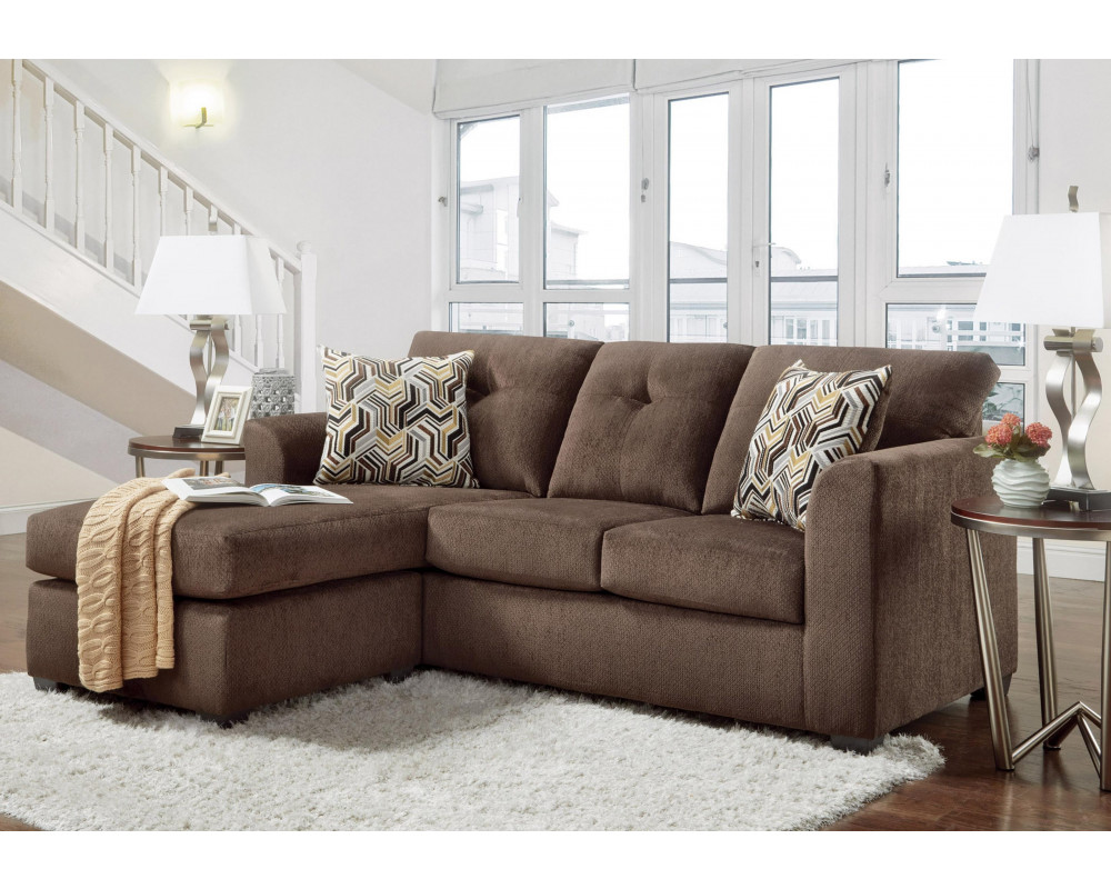 Good Deal Charlie Inc Kelly Chocolate Sofa Chaise