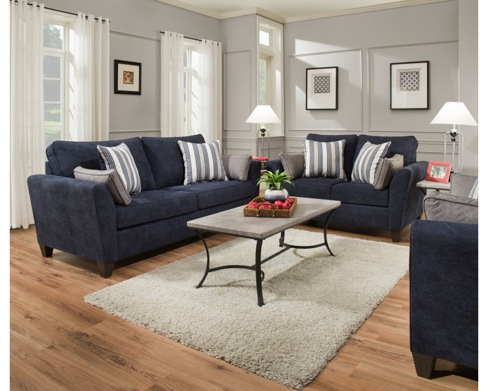 Navy lounge suite clearance