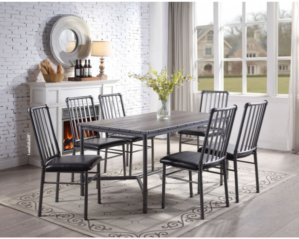 Good Deal Charlie Inc. Devar Table & 6 Chairs Dining
