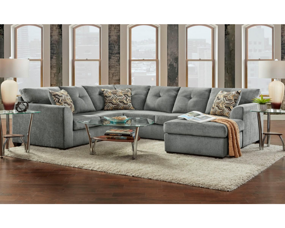 Good Deal Charlie Inc. Kelly Grey Sectional