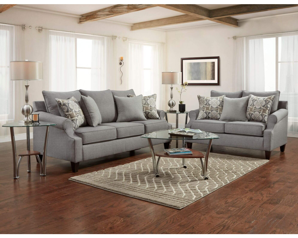 Bay Ridge Gray Sofa & Loveseat