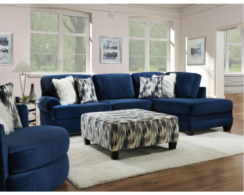 Groovy Navy Sectional