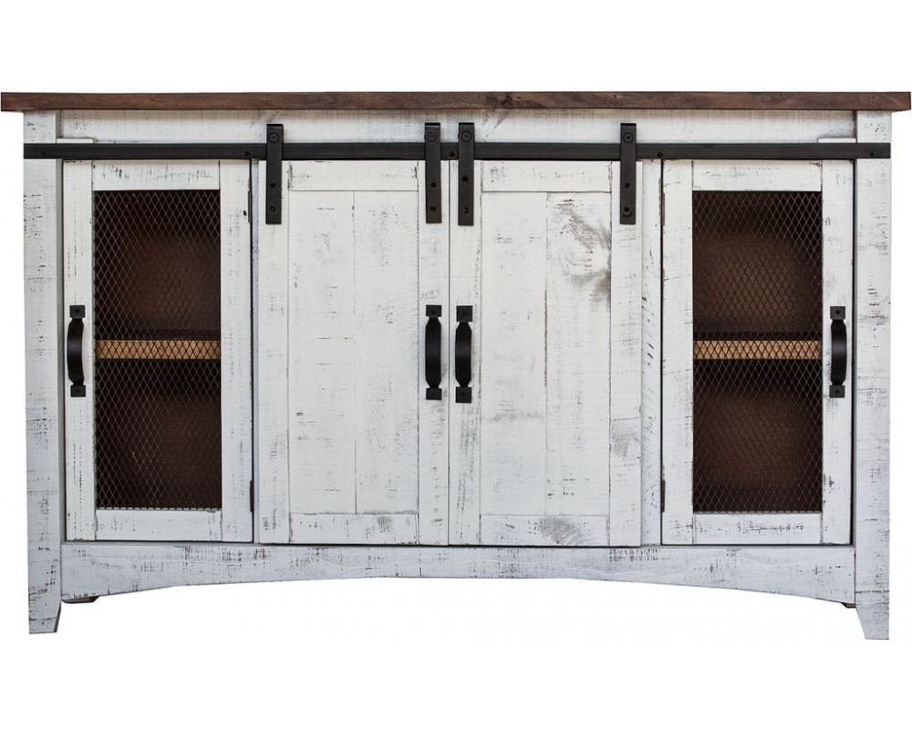 Good Deal Charlie Inc Hugo White Barn Door Console Cabinets