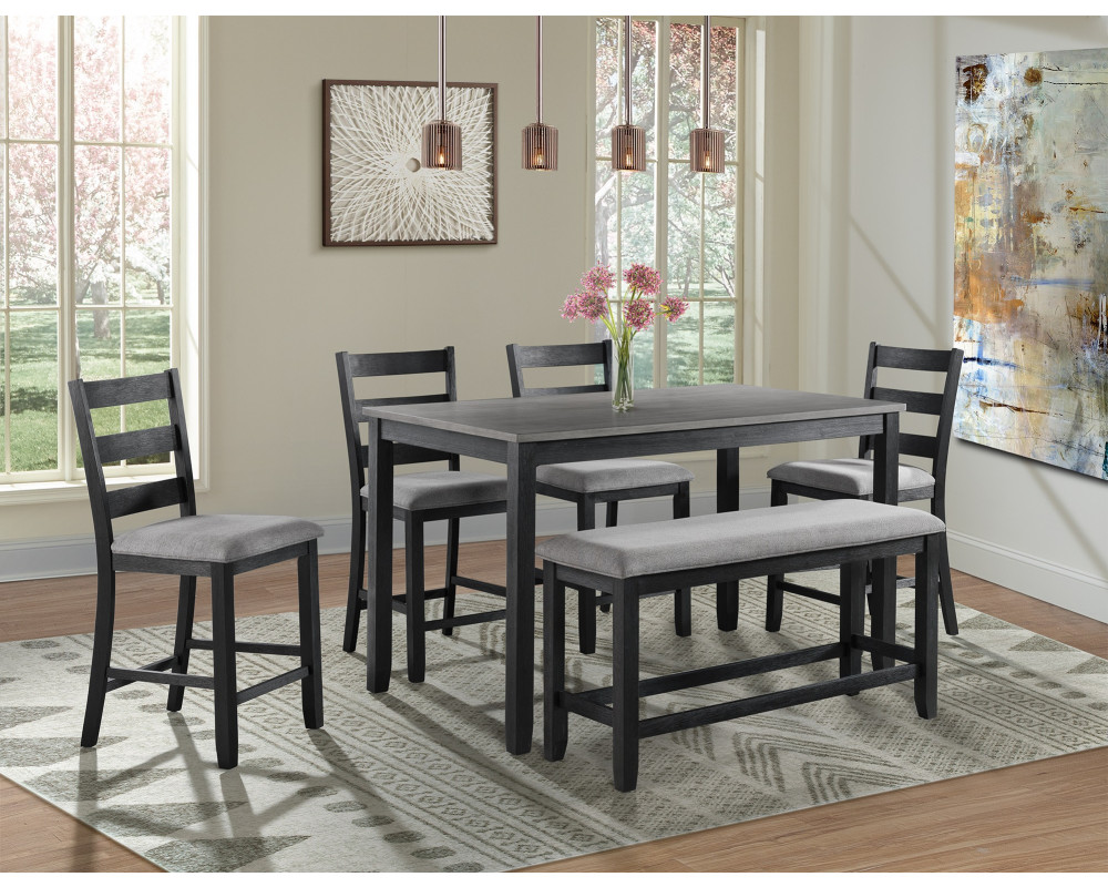 Good Deal Charlie Inc. Martin Grey Counter Height Table 4