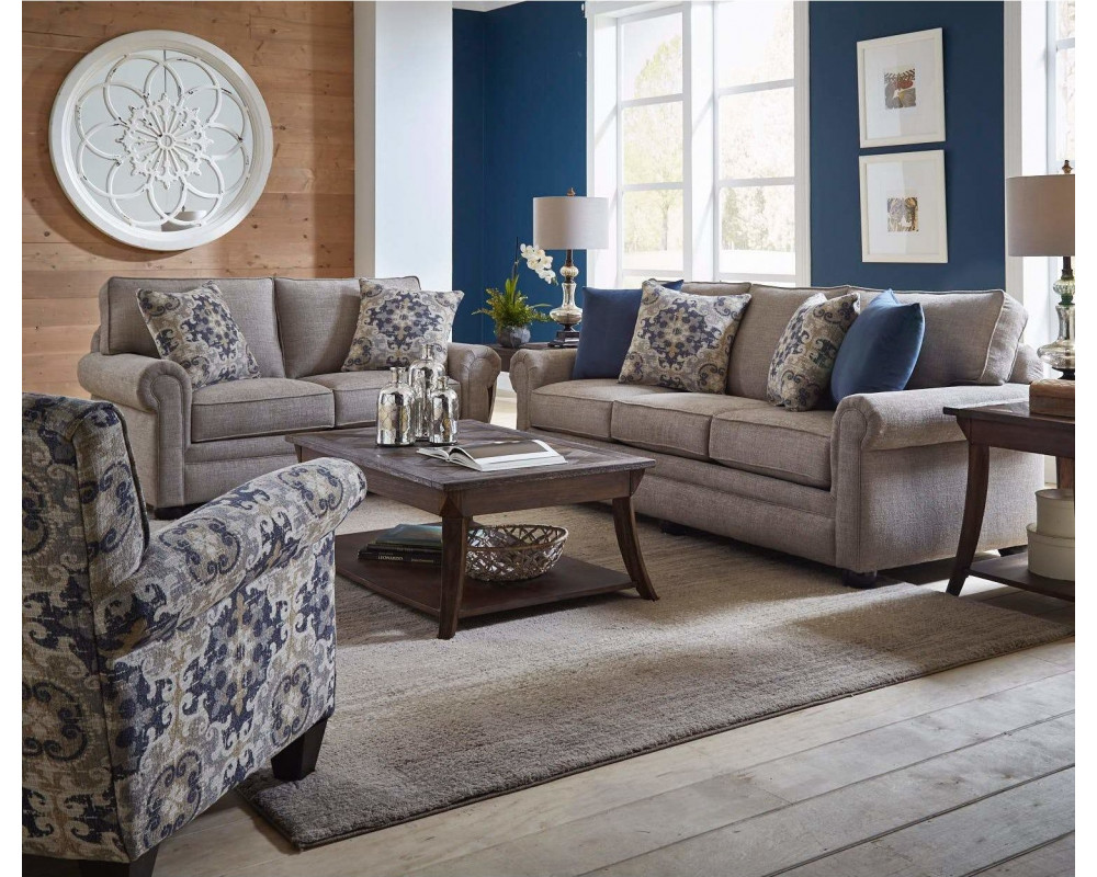 Good Deal Charlie Inc. Lilou Heather Sofa & Loveseat Sofas