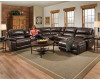 Faulkner Chocolate Large Reclining Sectional