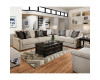 Furla Pewter Sofa and Loveseat