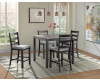 Martin Grey Counter Height Table & 4 Barstools