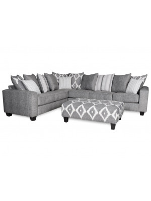 Stonewash Black Sectional