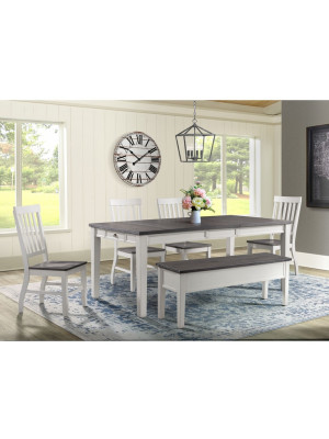 Kayla Counter Height Table, 4 Barstools, & Bench